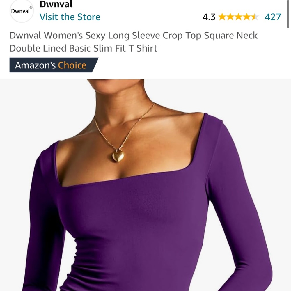PURPLE LONG SLEEVE TOP